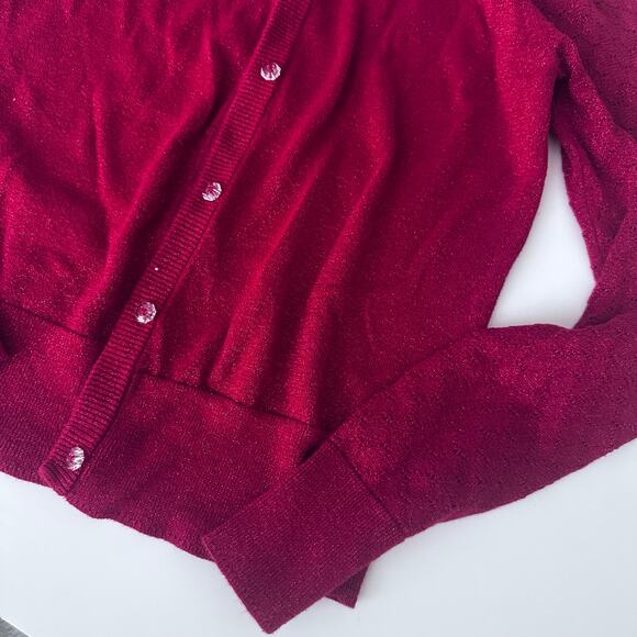 Cat & Jack Black Button-Front Cardigan - Girl's Large - Picture 2 of 3